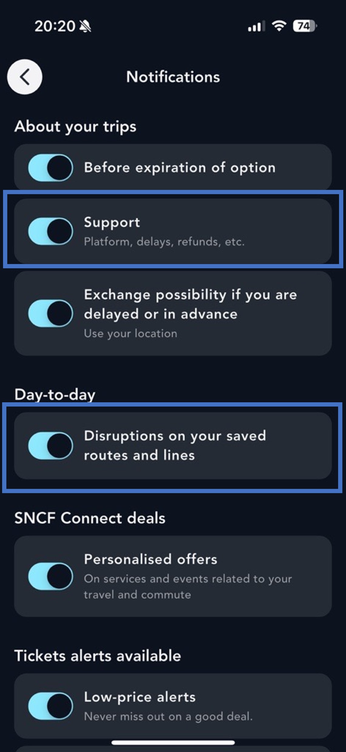 notifications enabled